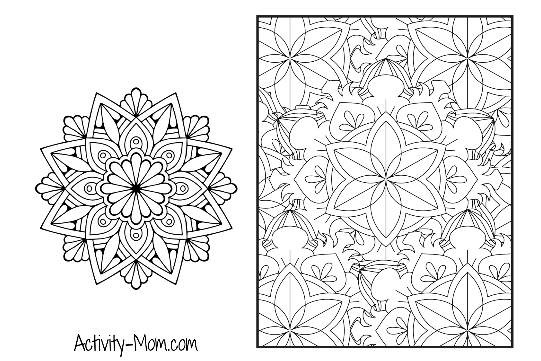 Mandala Coloring Pages free Printable The Activity Mom