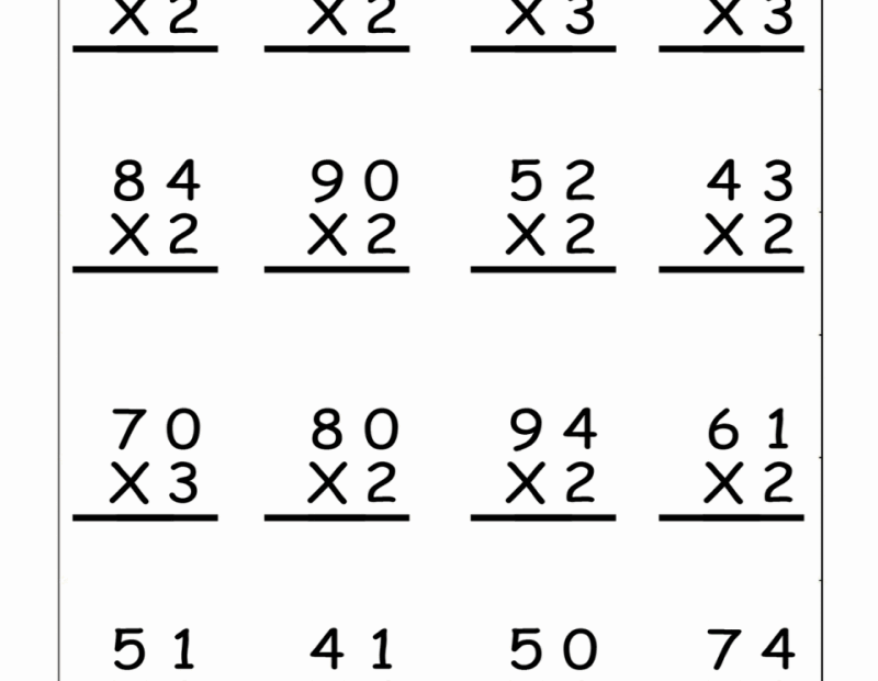 Math Facts For 4th Graders Printables Sheets