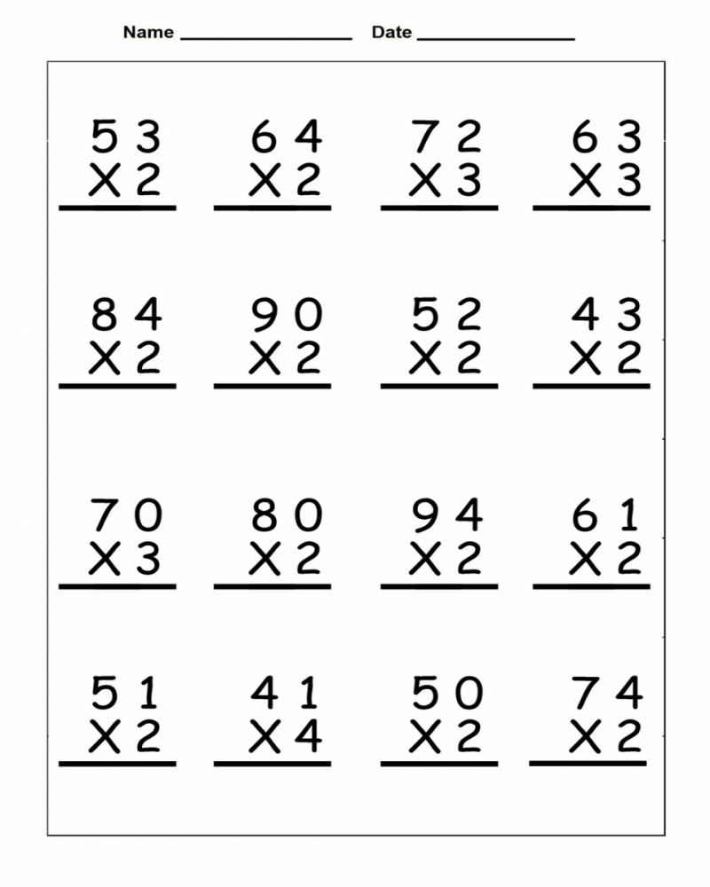 Math Facts For 4th Graders Printables Sheets