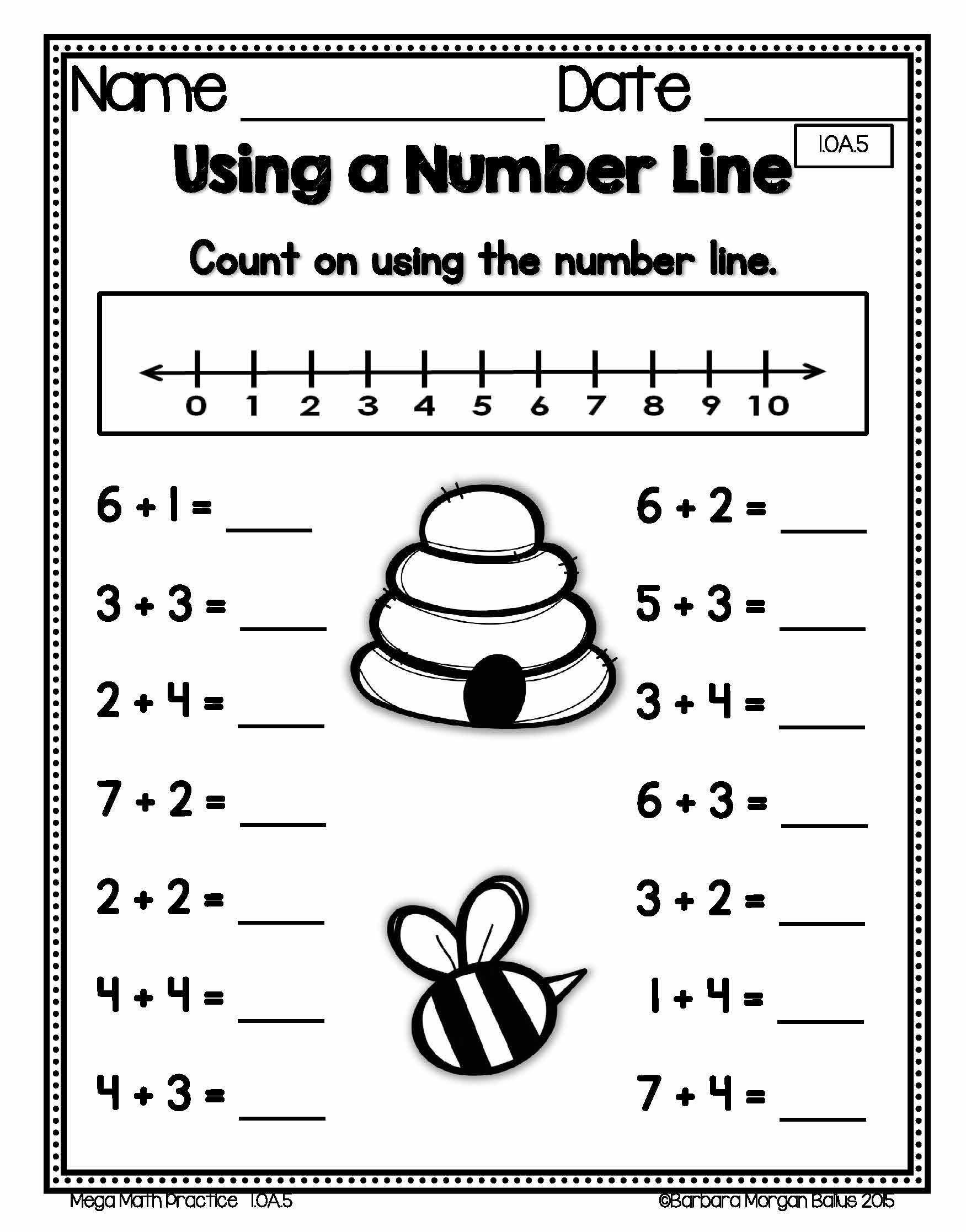 Math For 1st Graders Free Worksheets