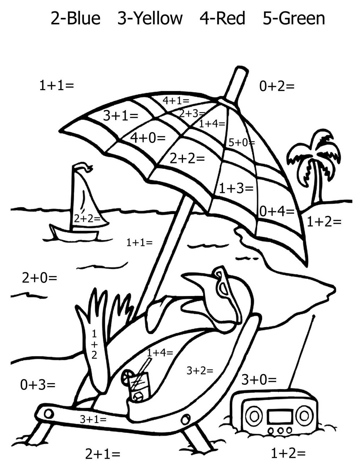 Math Printable Coloring Pages