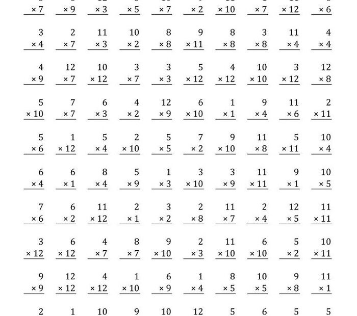 Math Sheets For 7th Graders Printables