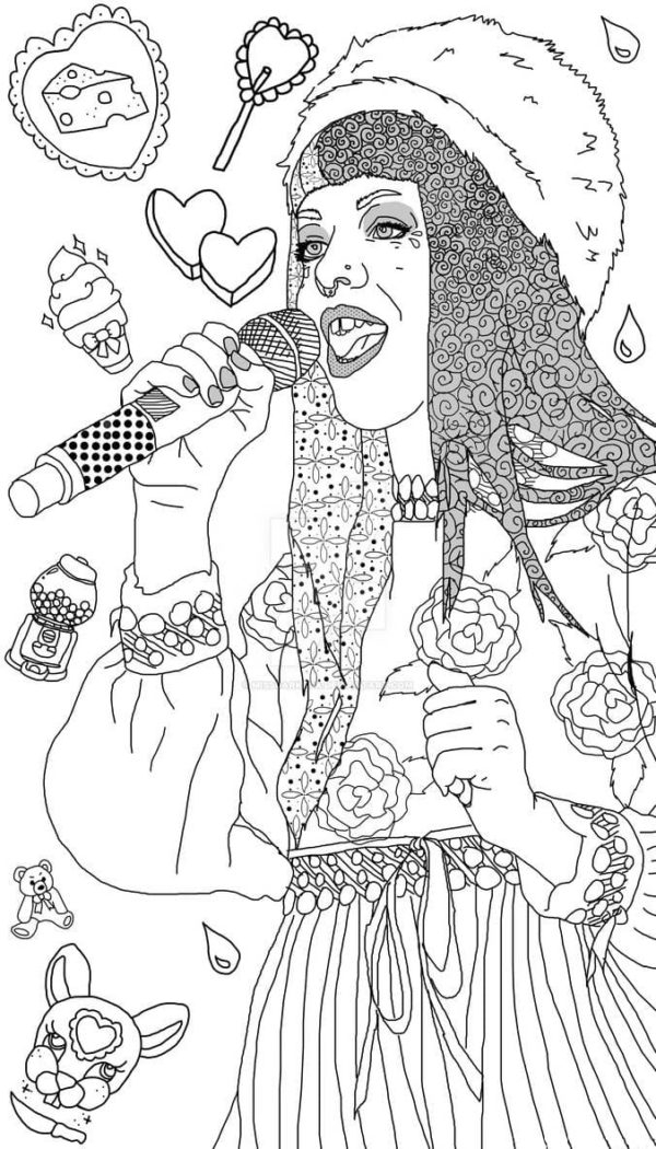 Melanie Martinez Coloring Pages