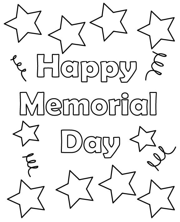 Memorial Day Coloring Sheets Printable