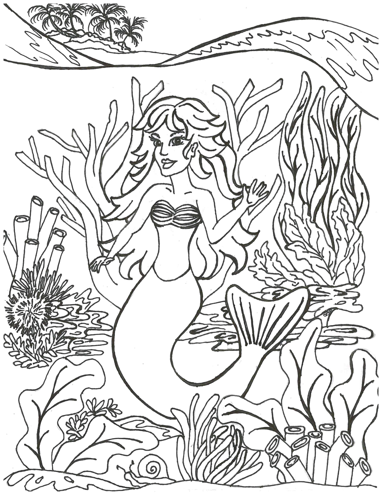 Mermaids Mermaid Coloring Pages