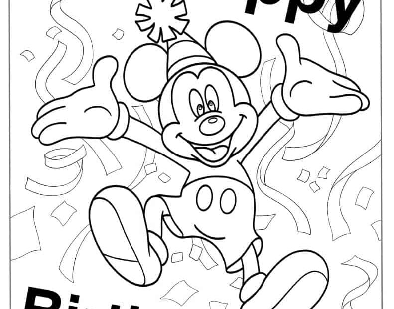 Mickey Mouse Coloring Pages Printable Free Infoupdate