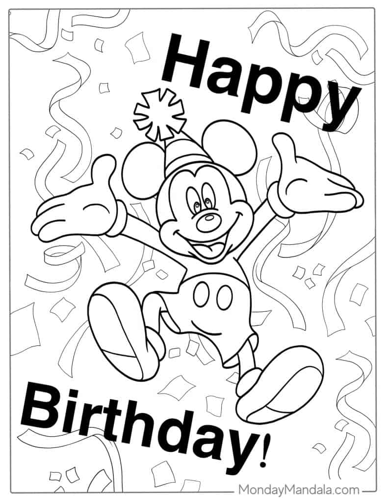 Mickey Mouse Coloring Pages Printable Free Infoupdate