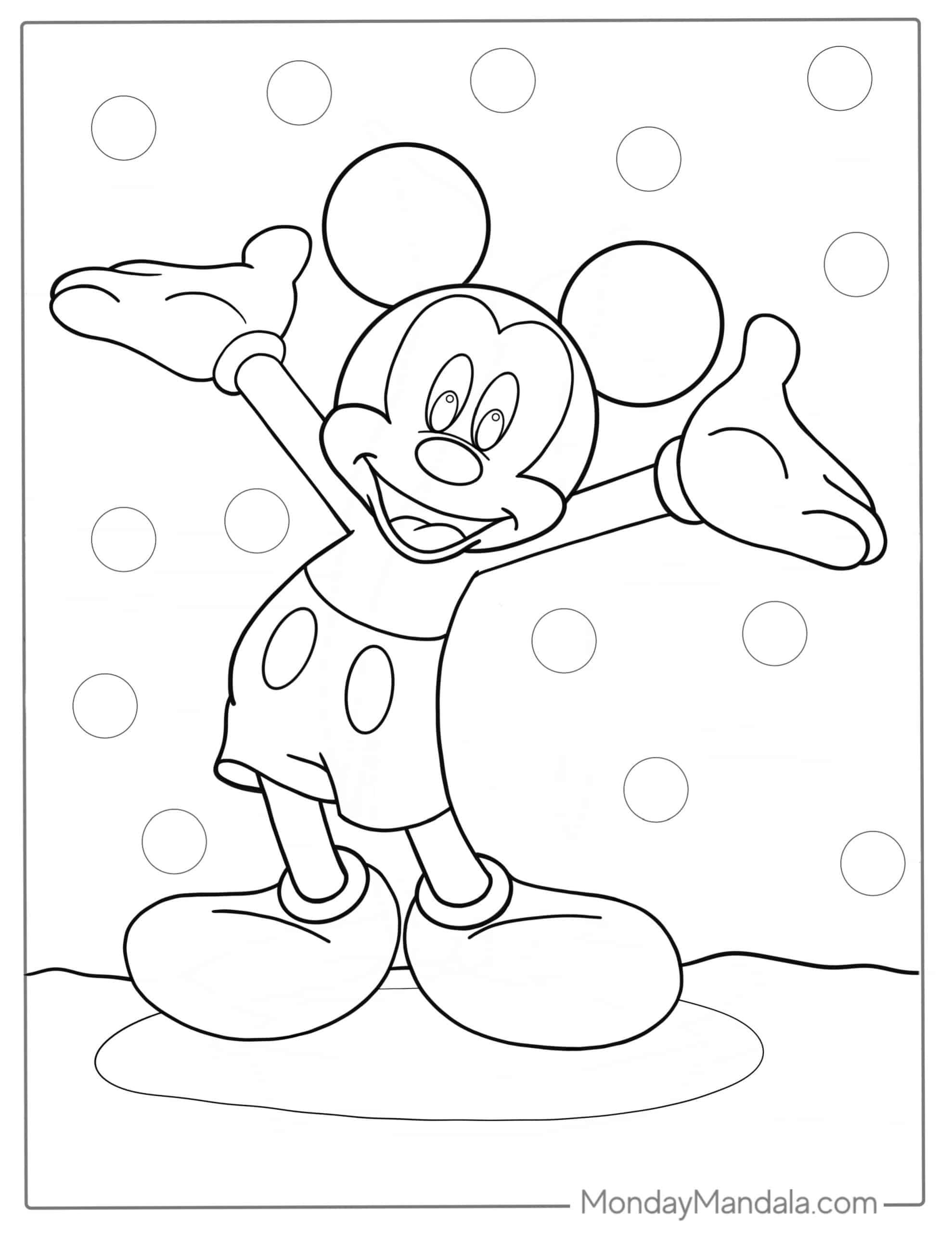 Mickey Mouse Coloring Sheets Printable Free Printable Calendars AT A 
