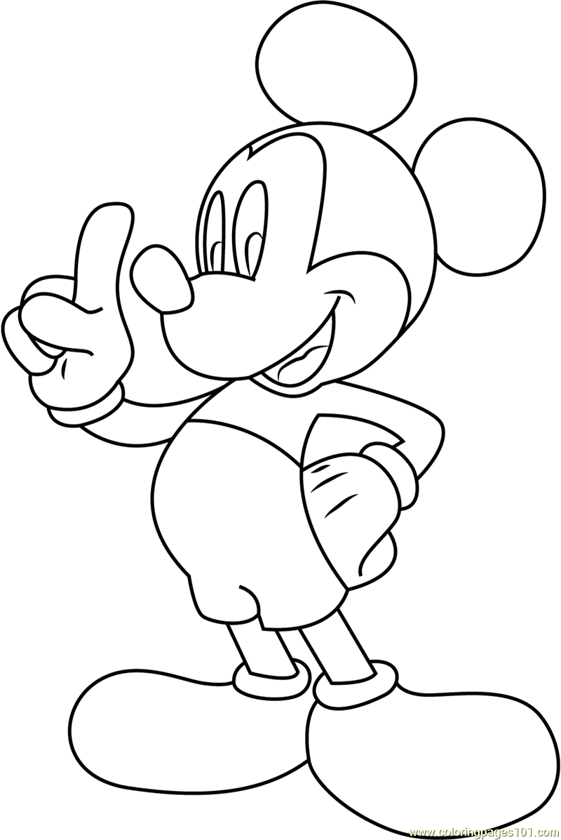 Mickey Mouse Printable Coloring Sheets
