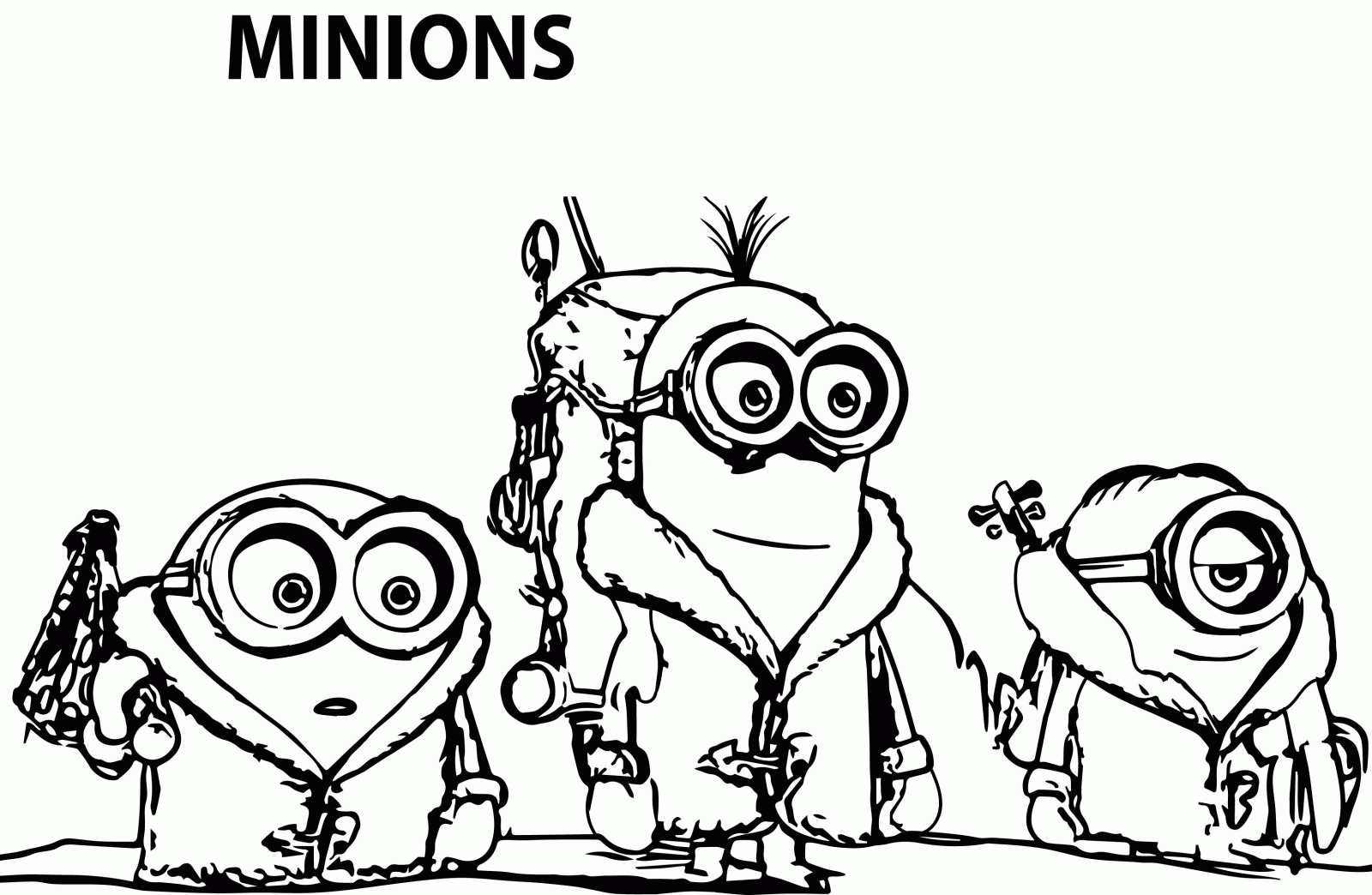 Minions Coloring Pages Bob Coloring Home