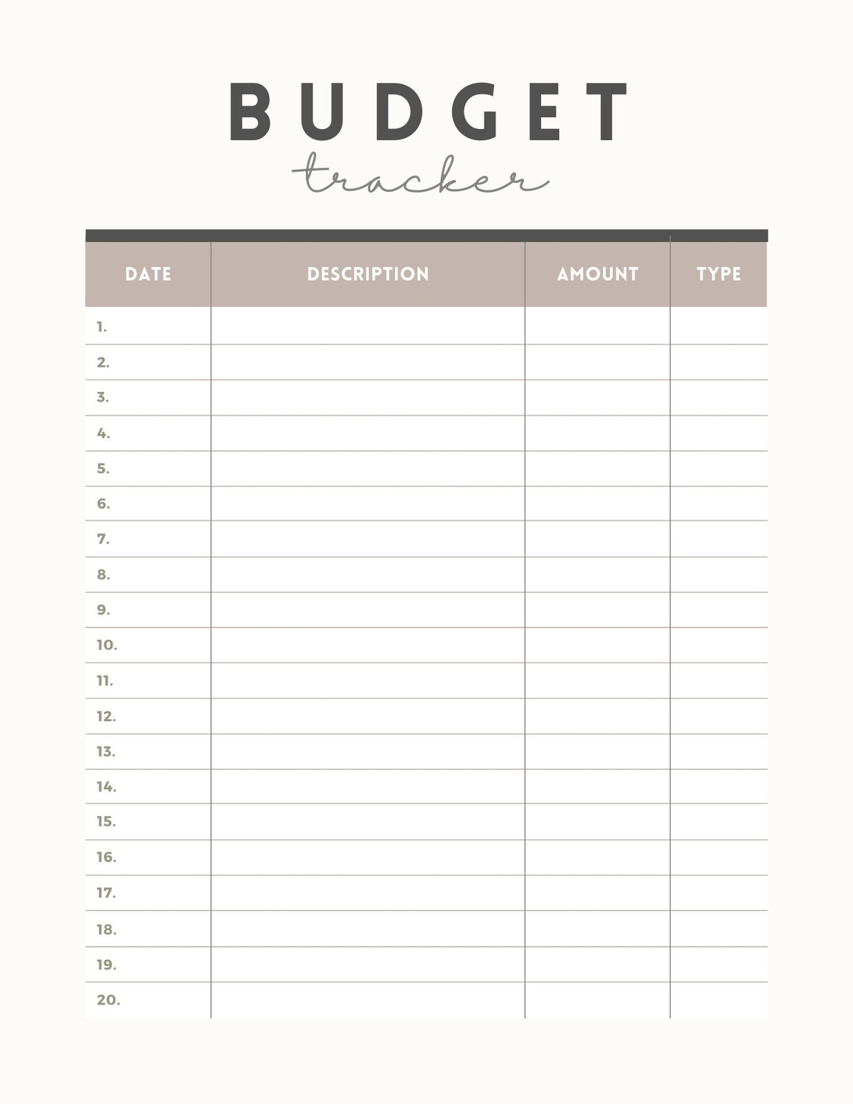MONTHLY Budget Overview Template Printable Budget Binder 52 OFF