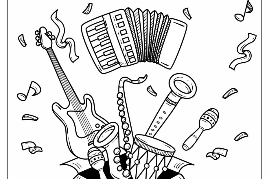 Music Coloring Sheets