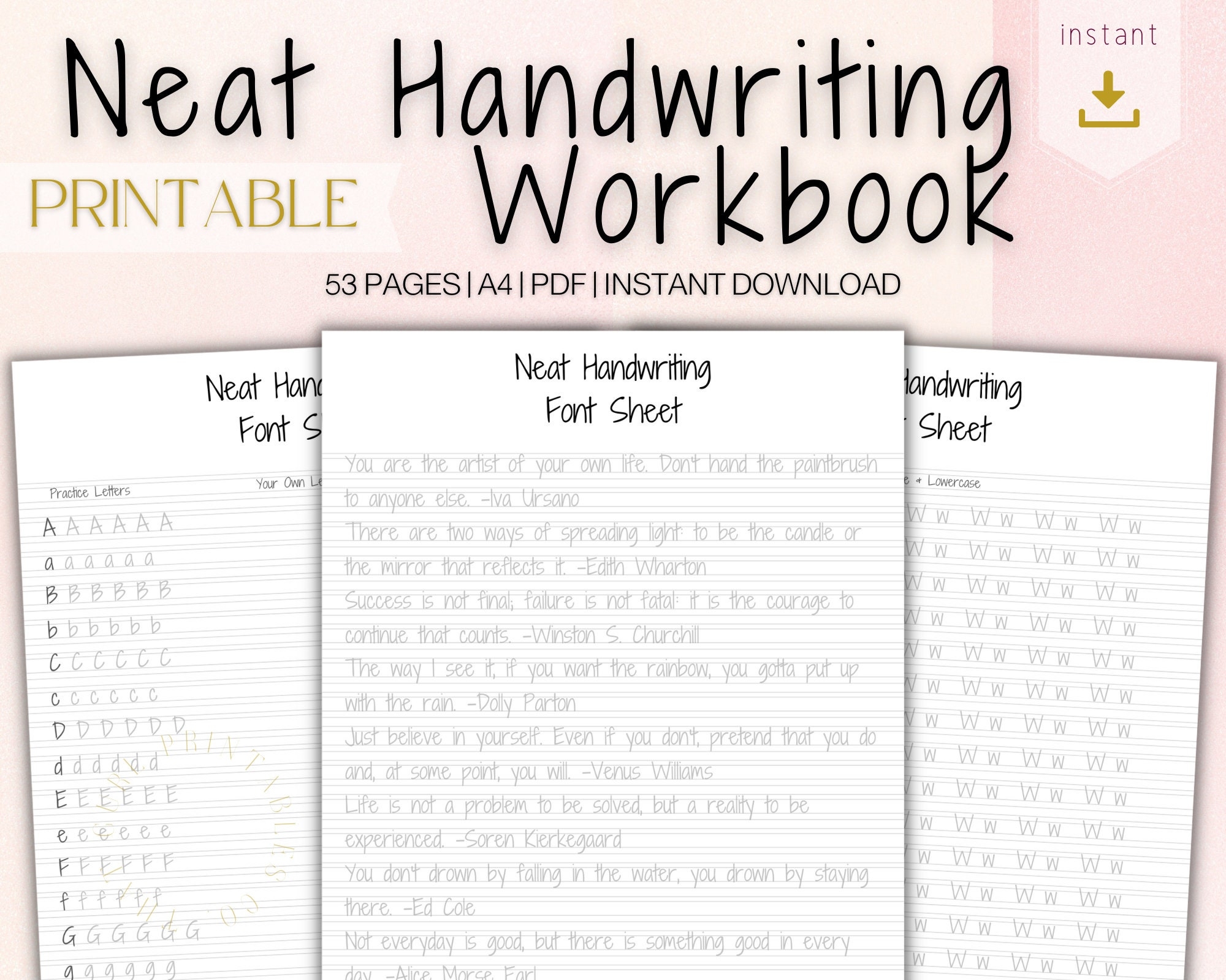 Neat Handwriting Practice Sheet Printable Handwriting Work 44 OFF