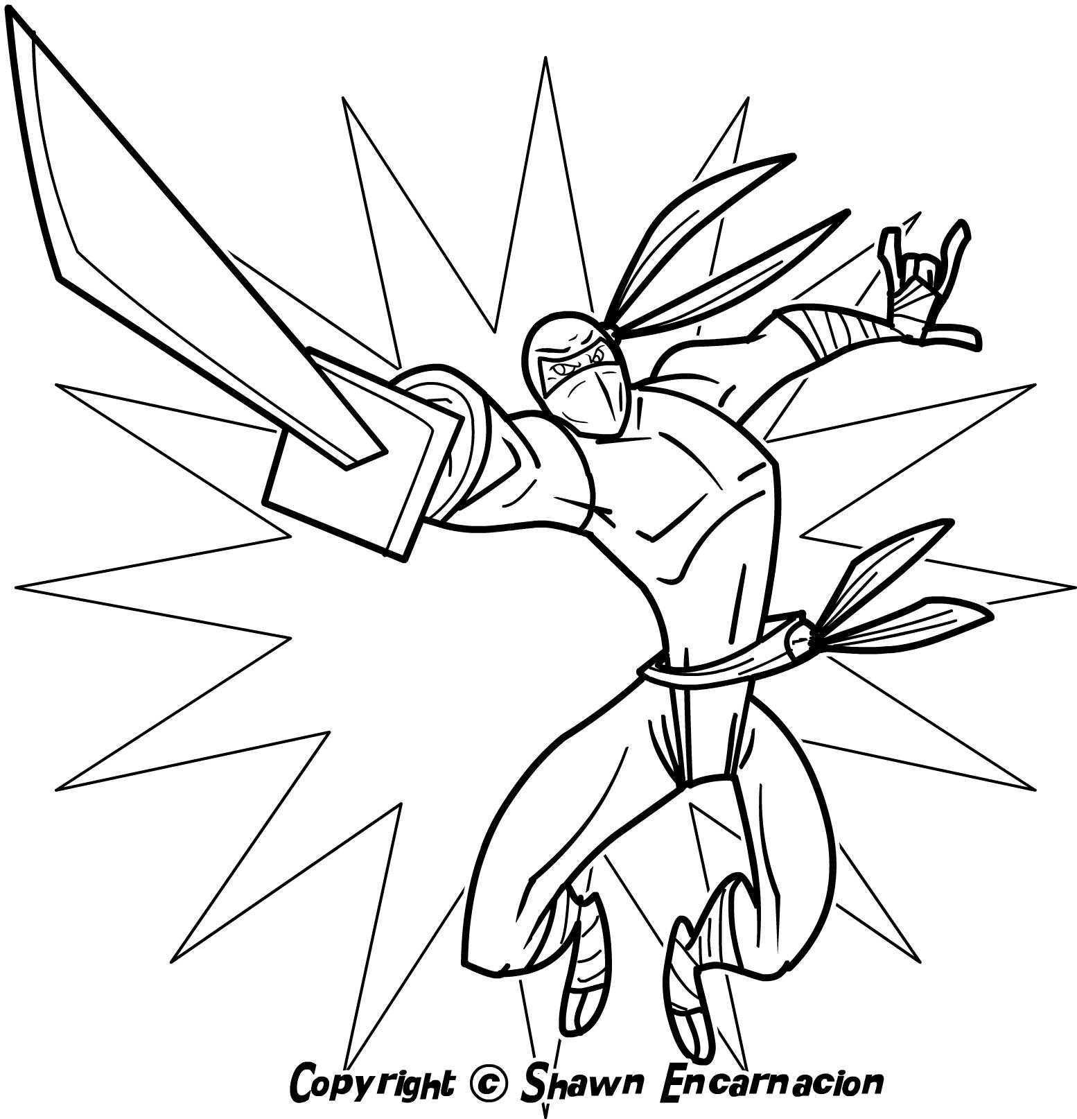 Ninja Printables Coloring Sheets Free Printable Templates