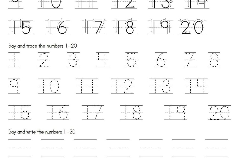 Number Free Printables Practice Sheets