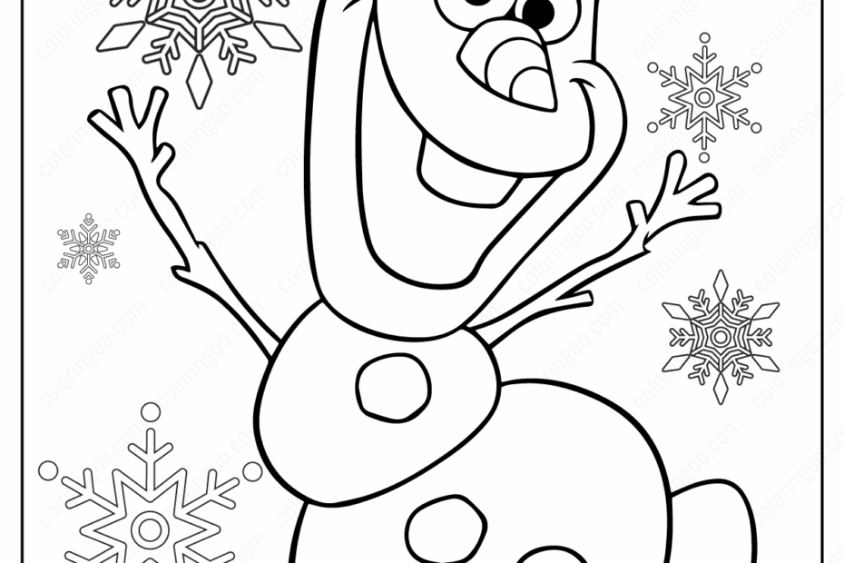 Olaf Printable Frozen Coloring Pages