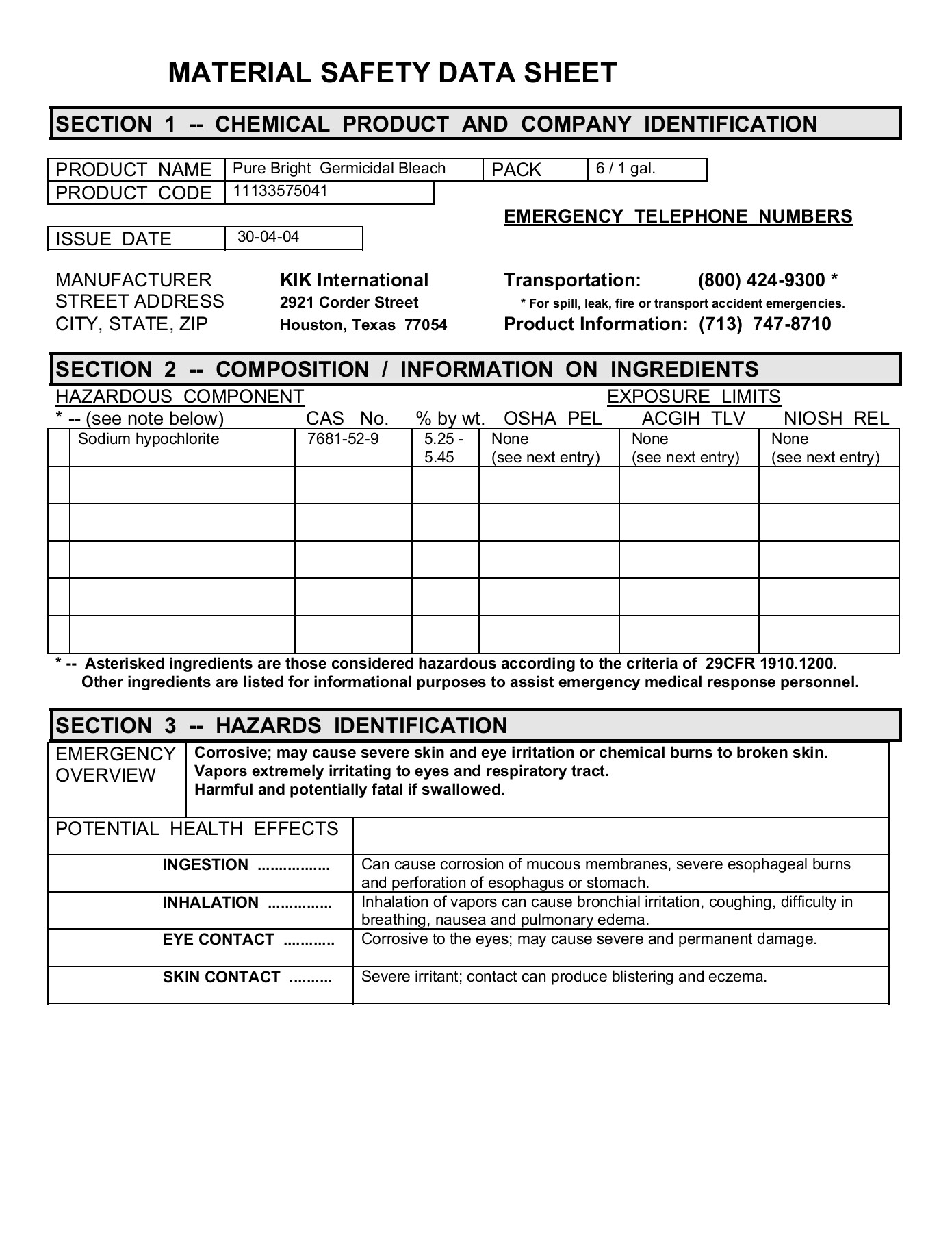 Osha Msds Printable Sheets Printable Words Worksheets