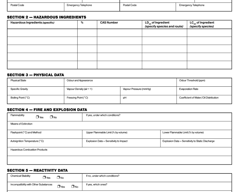 Osha Safety Data Sheets Pdf Fill Out Sign Online DocHub