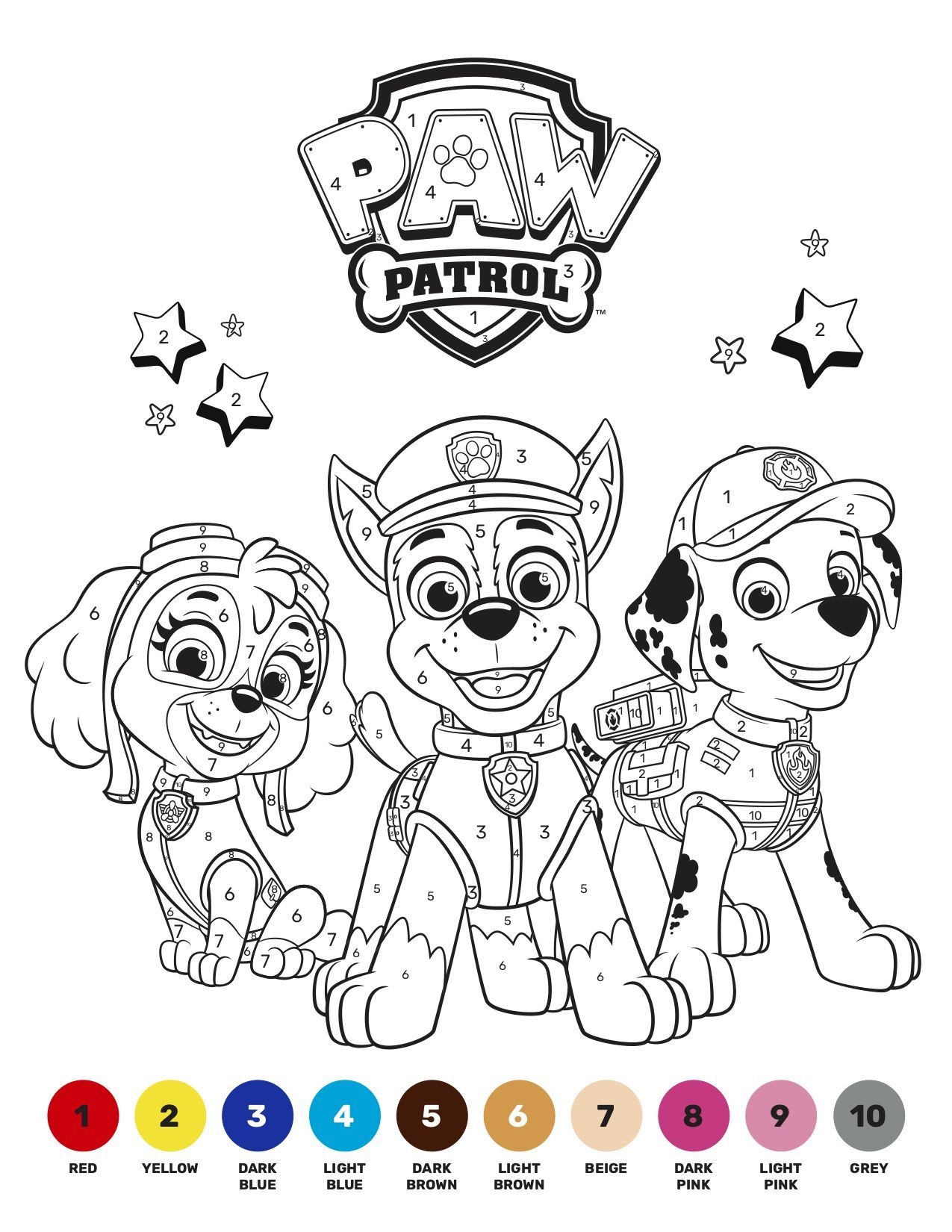 Paw Patrol Printable Coloring Sheets Dev onallcylinders