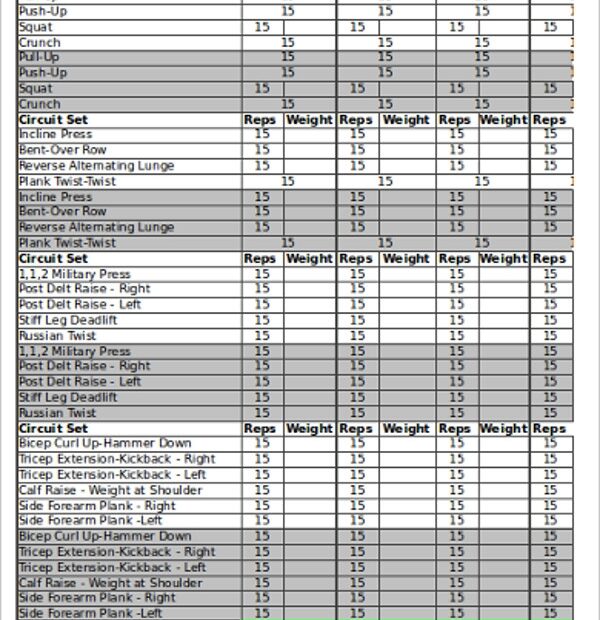 Pdf Printable Body Beast Workout Sheets