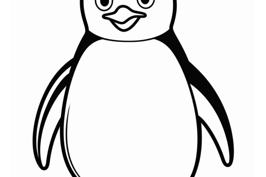 Penguin Coloring Sheet Printable Dev onallcylinders