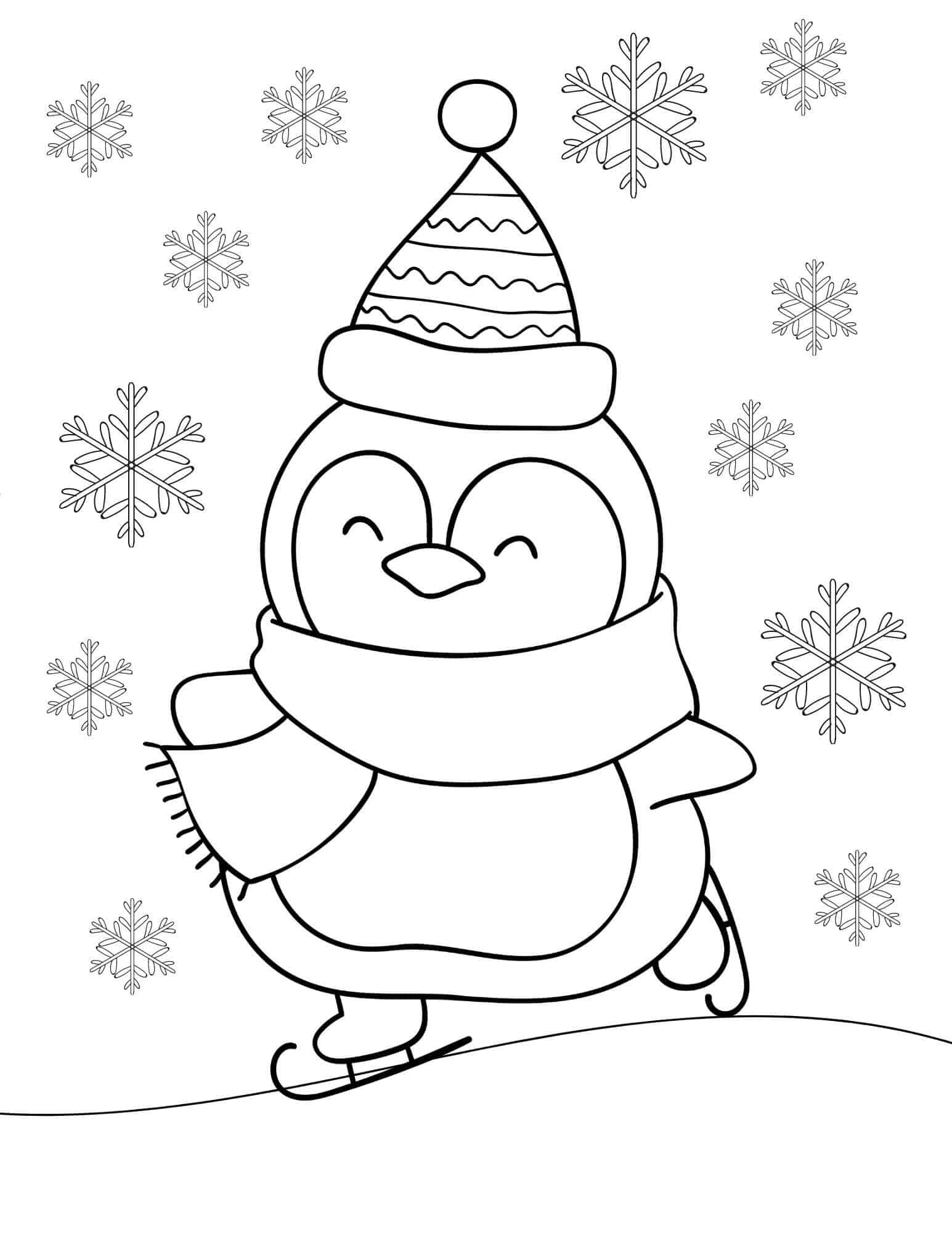 Penguin Coloring Sheets Printable Coloring Pages