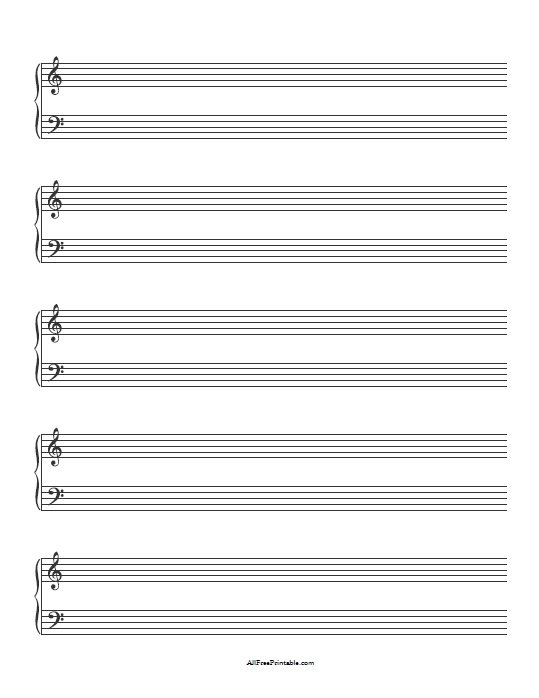 Piano Sheet Music Free Printable
