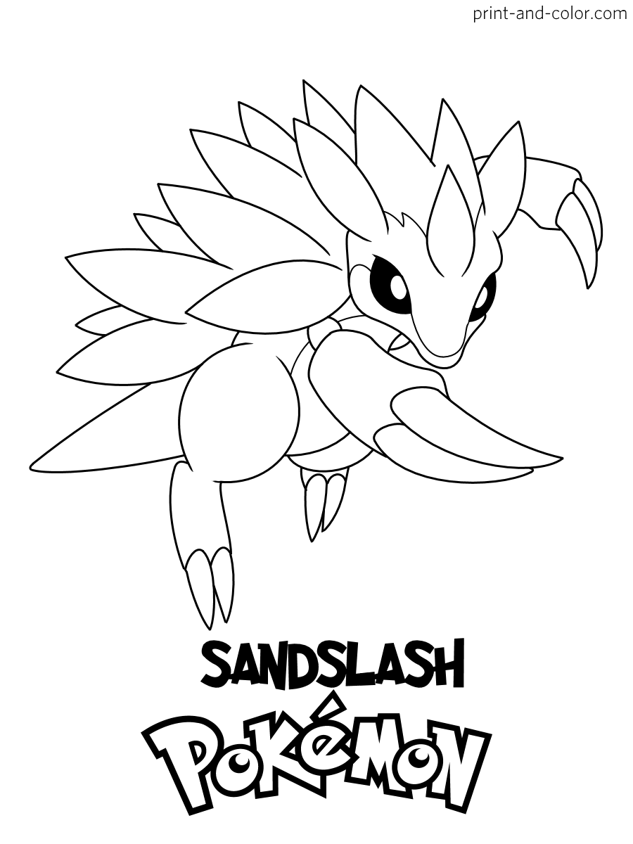 Pokemon Printable Coloring Sheets
