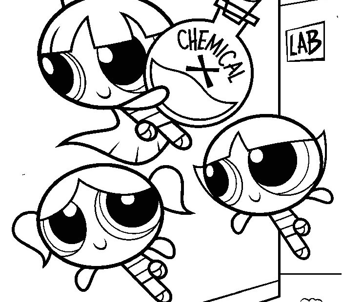 Powerpuff Girls Coloring Pages Coloring Draw