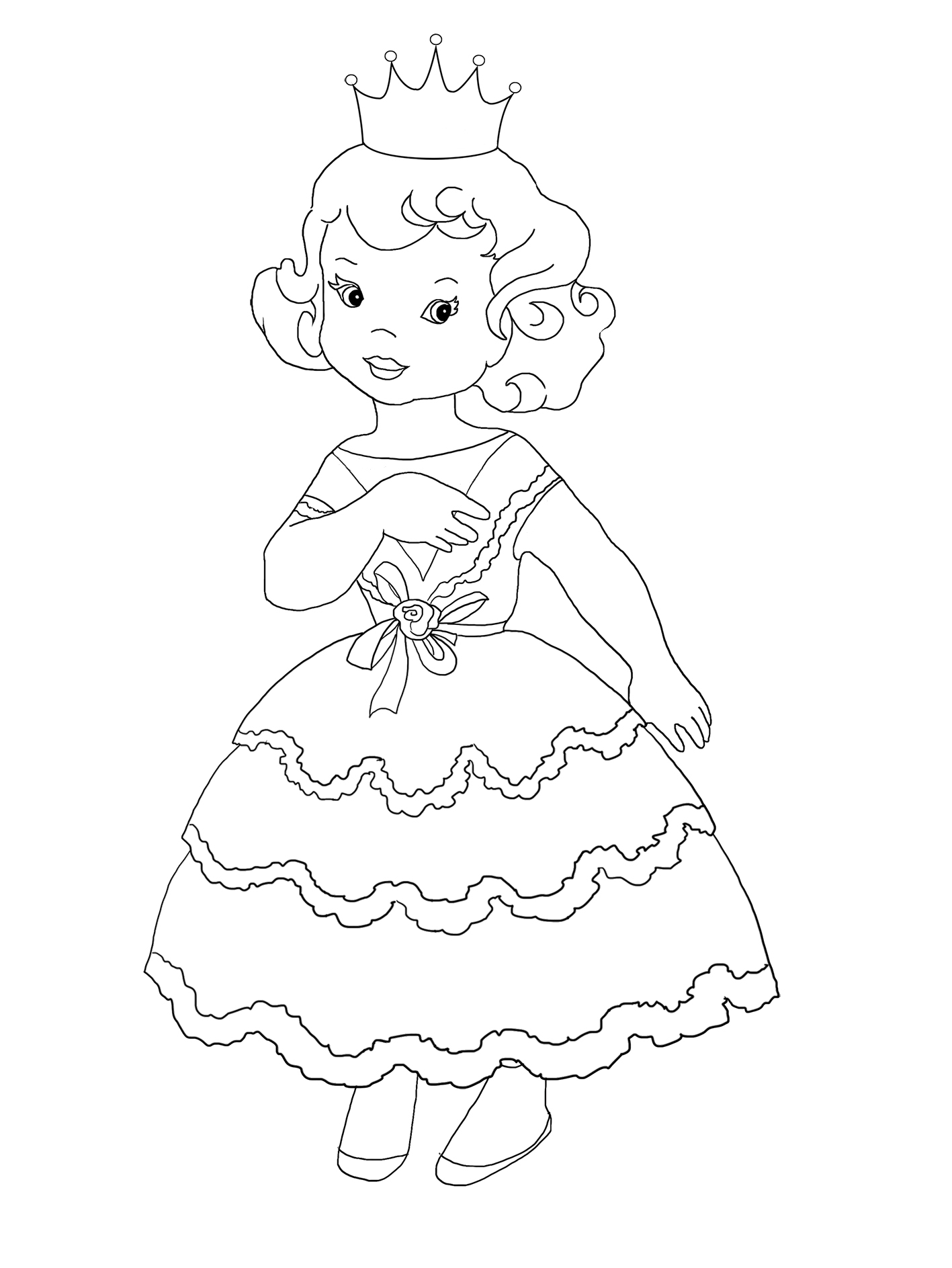 Princess Coloring Pages Free Printable Inngulf