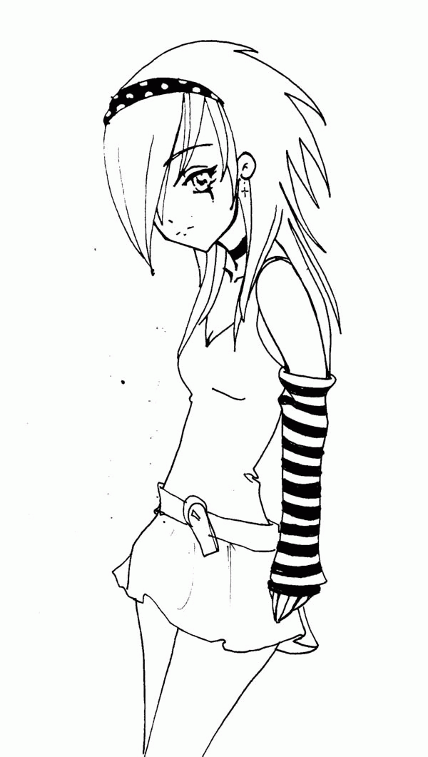Print Anime Coloring Pages Coloring Home
