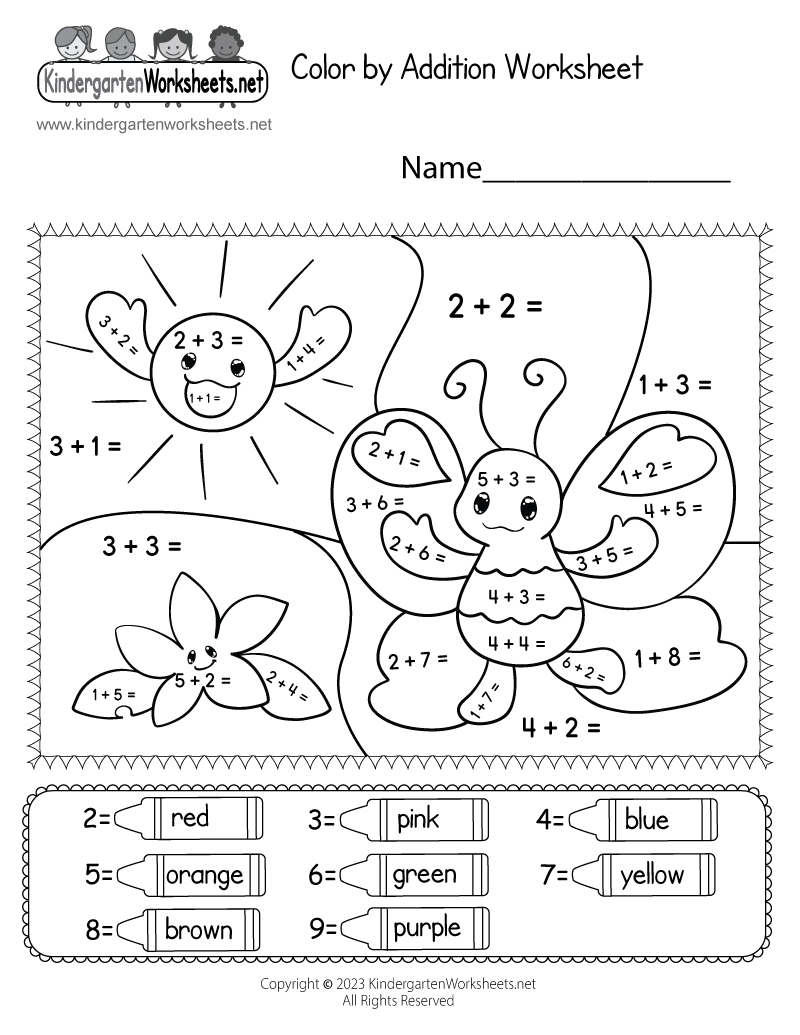 Printable Adding Sheets