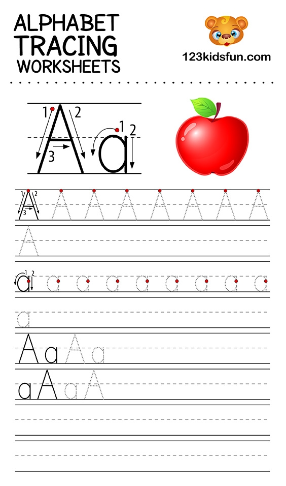 Printable Alphabet Tracing Sheets