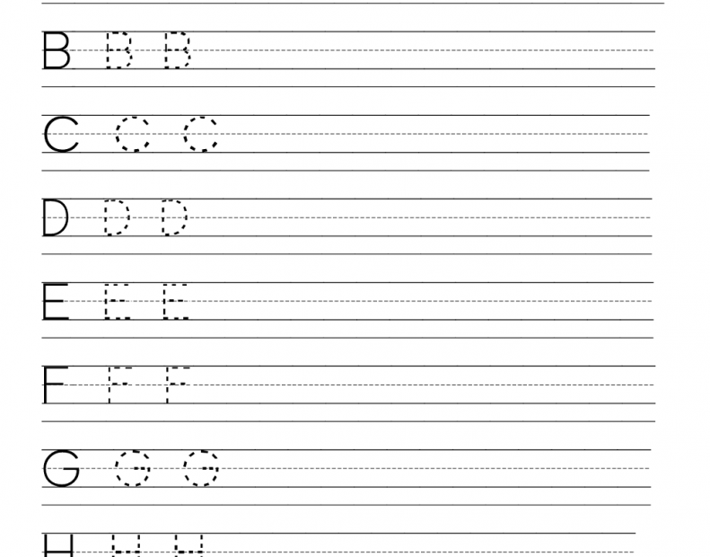Printable Alphabet Writing Practice Sheets