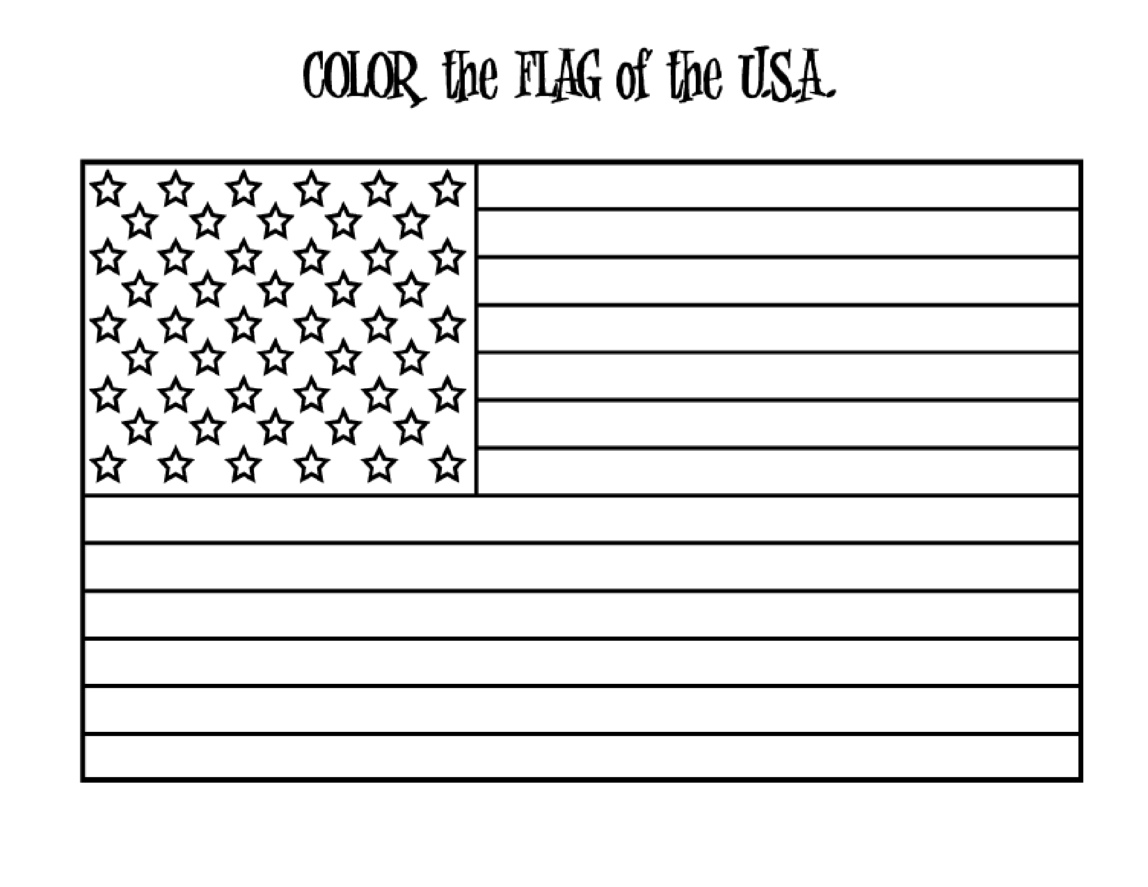 Printable American Flag Coloring Sheet Printable Word Searches