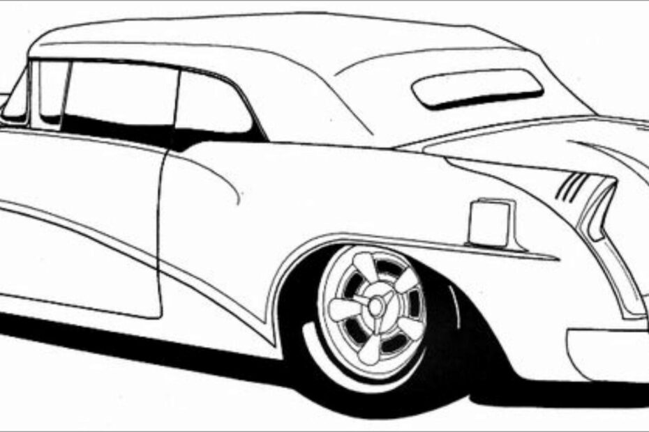 Printable Antique Cars Coloring Page ColoringBay