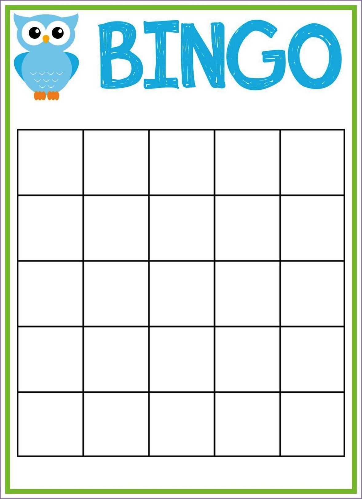 Printable Blank Bingo Sheets Ndexpert