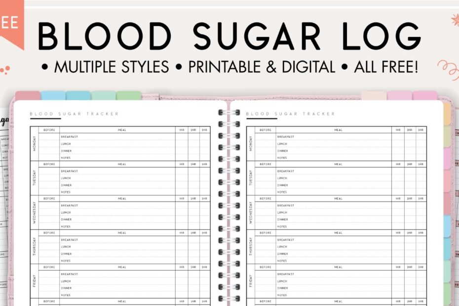 Printable Blood Sugar Log Sheet Printable Forms Free Online