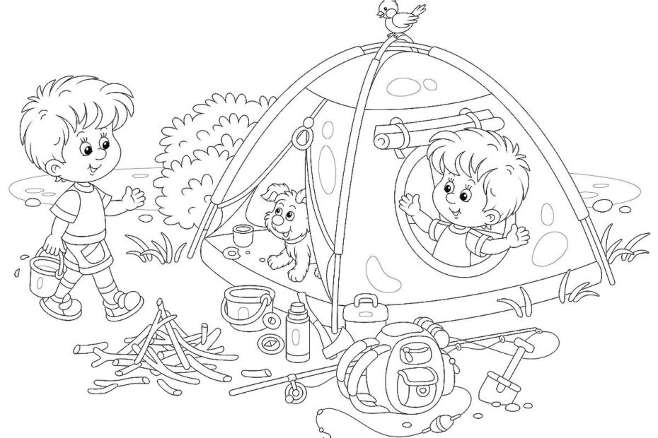 Printable Camping Coloring Pages Coloring Pages