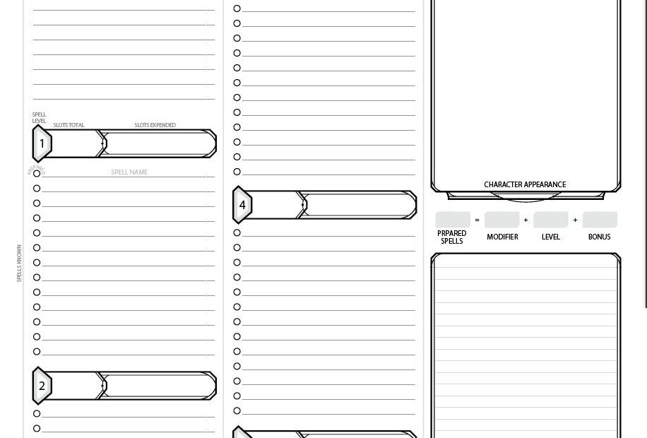 Printable Character Sheet 5E Printable New Year Banners
