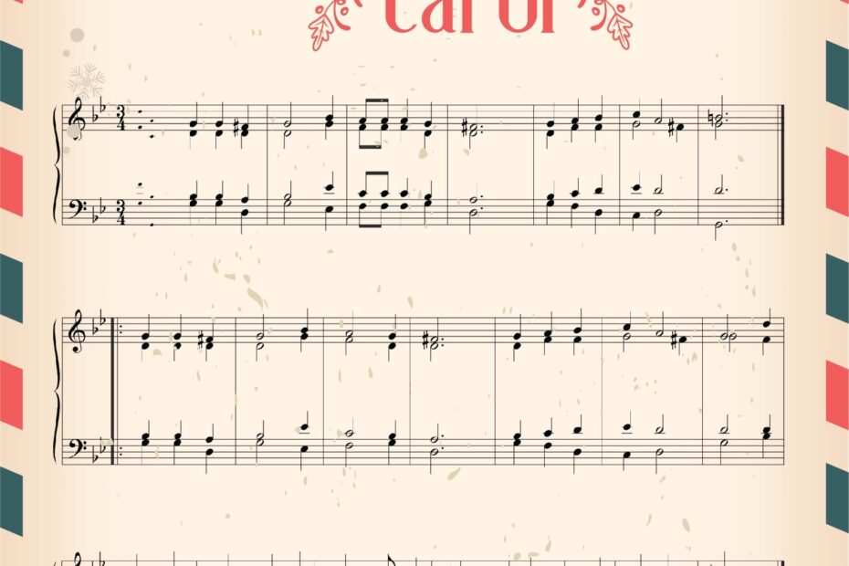 Printable Christmas Music Sheets Printable Free Templates
