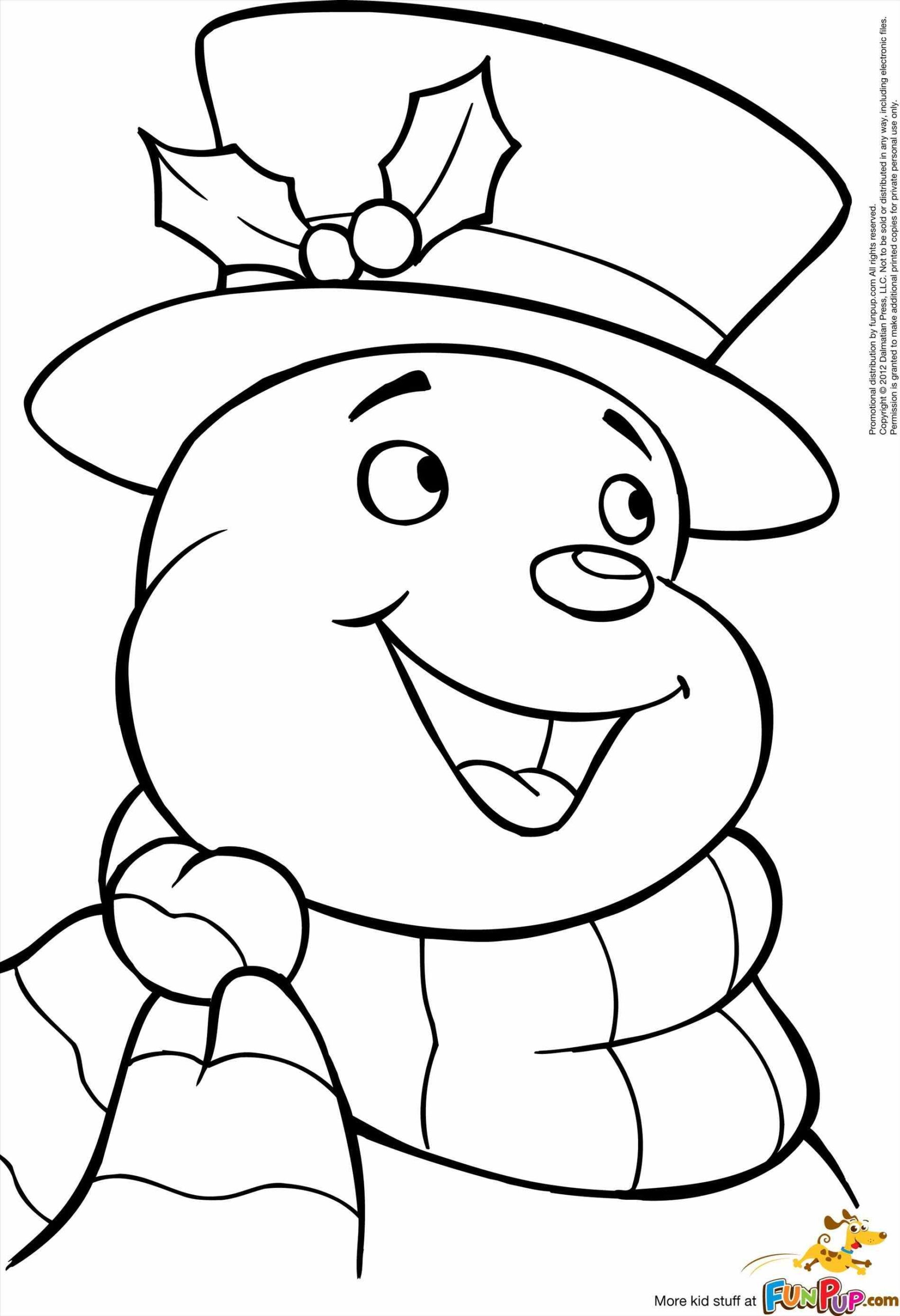 Printable Coloring Pages Snowman