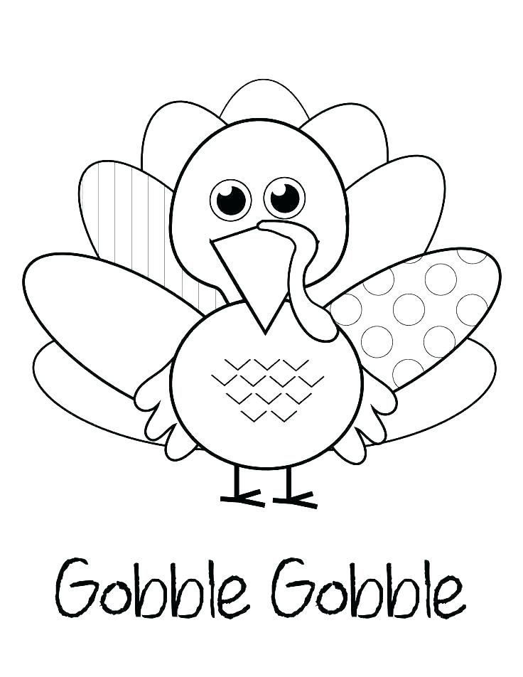 Printable Coloring Turkey
