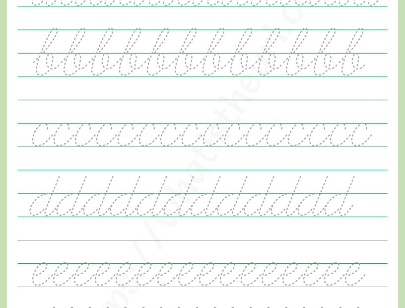Printable Cursive Handwriting Practice Sheets Dev onallcylinders