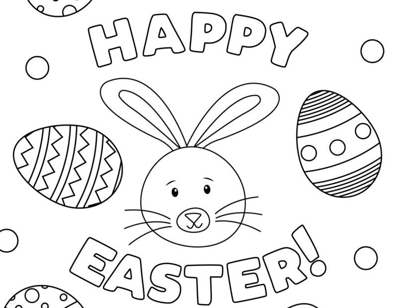 Printable Design Coloring Sheets Easter Free Coloring Sheet