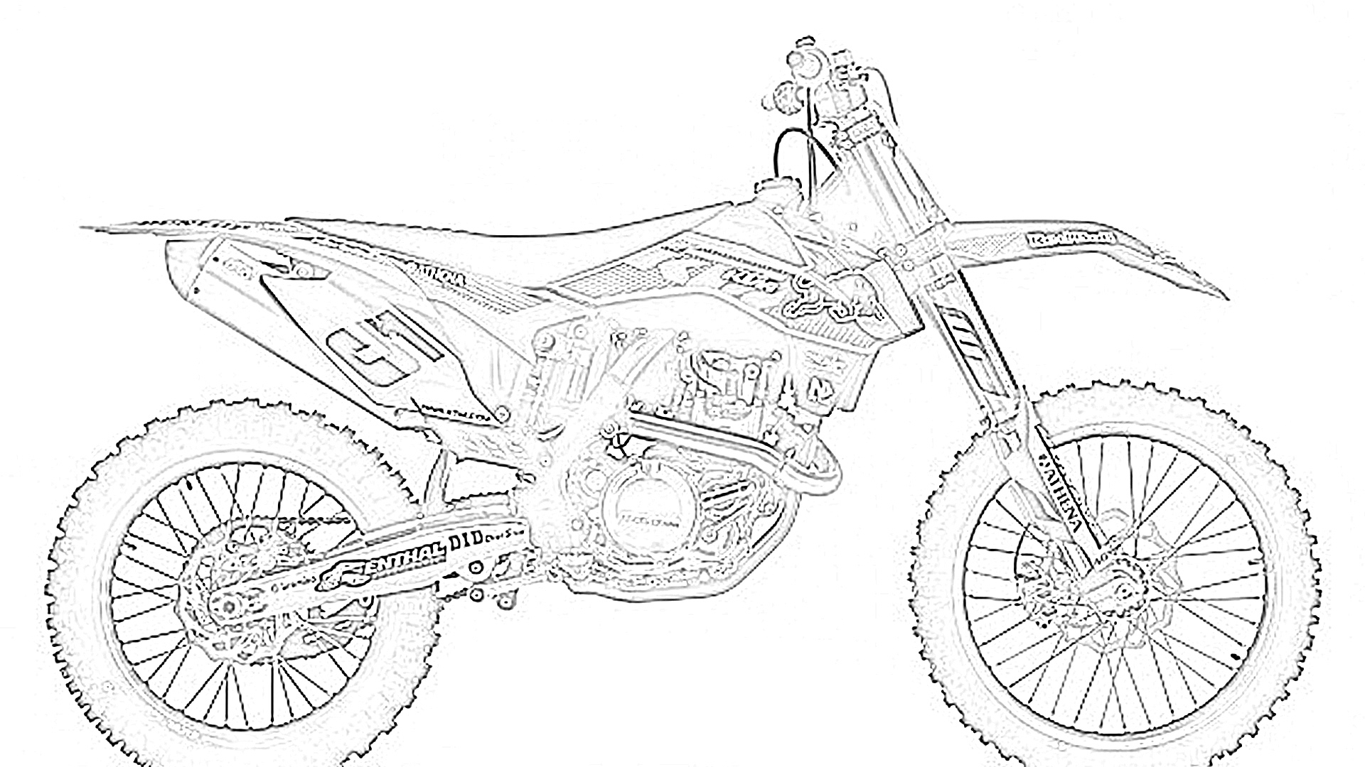 Printable Dirt Bike Coloring Pages Free Printable Templates