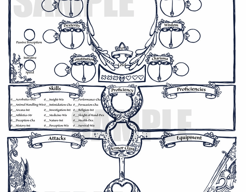 Printable Dnd Character Sheets