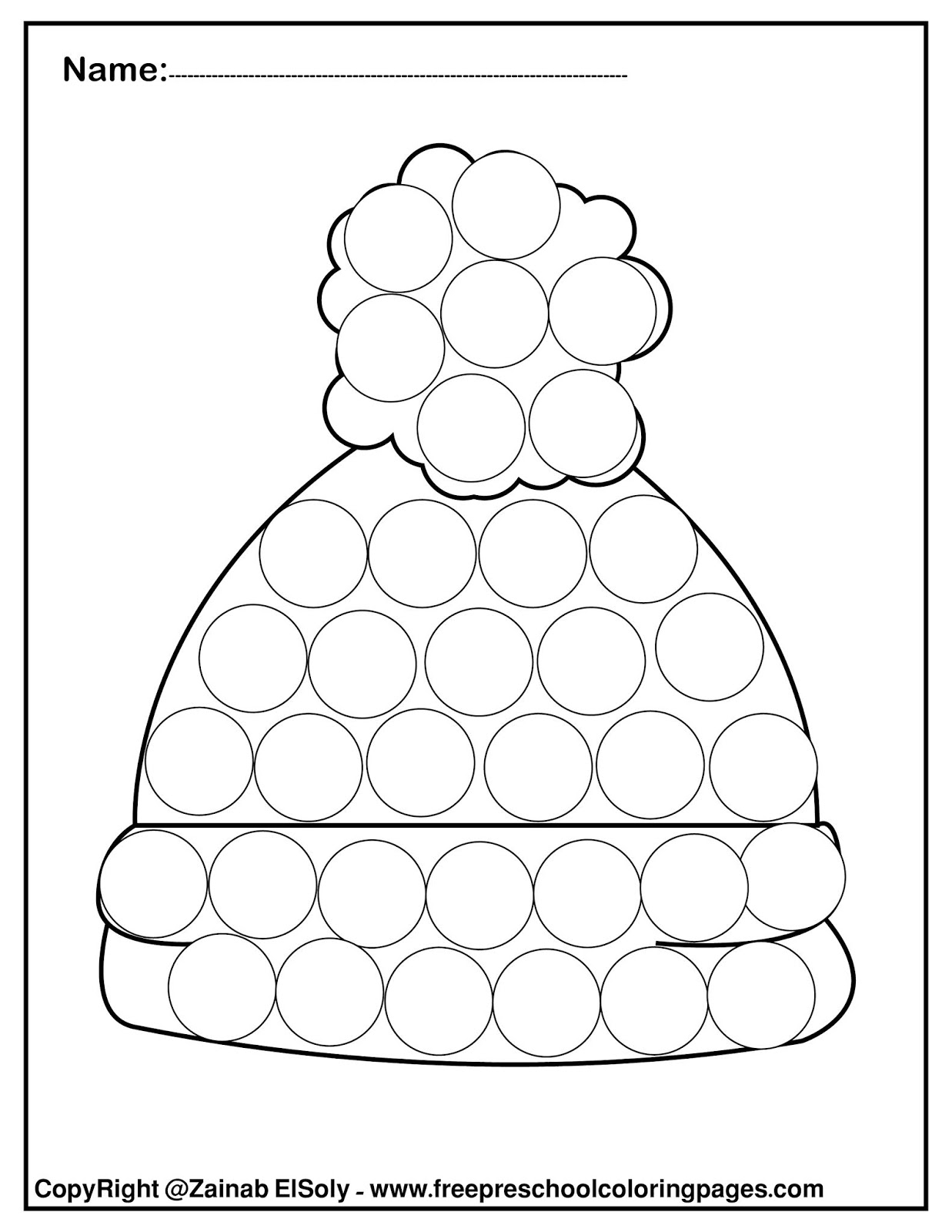 Printable Dot Marker Sheets