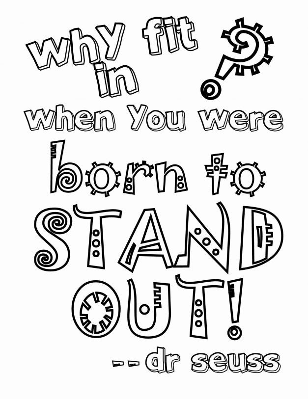 Printable Dr Seuss Coloring Sheets Dr Seuss Coloring Pages Quote 