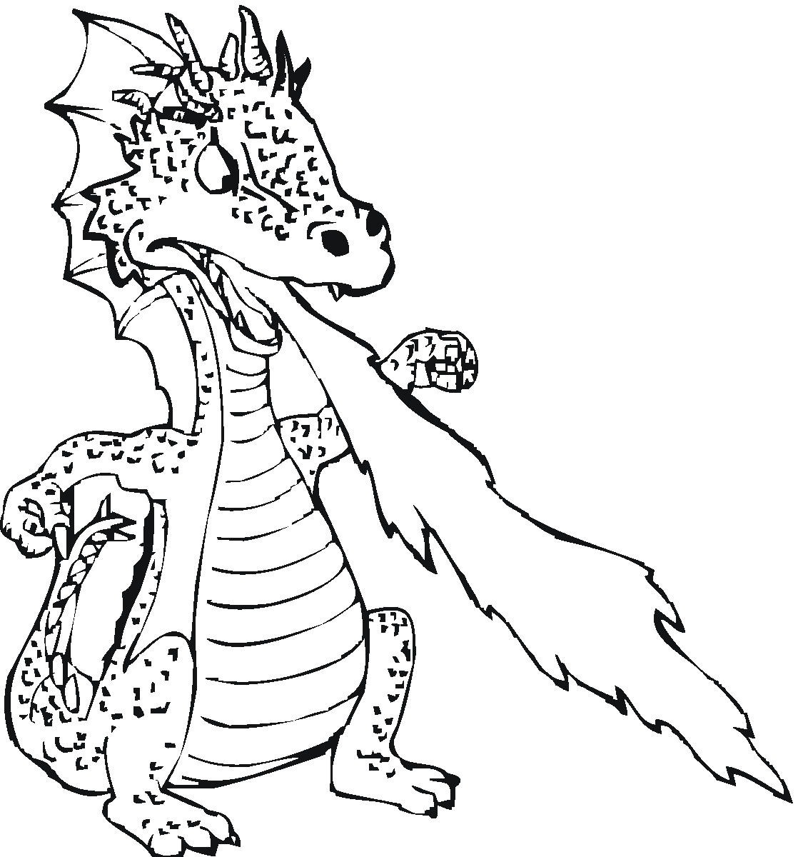 Printable Dragon Coloring Sheets